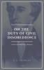 On the Duty of Civil Disobedience