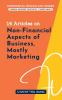 14 Articles on Non-Financial Aspects of Business Mostly Marketing
