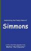 Celebrating the Family Name of Simmons