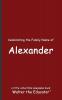 Celebrating the Family Name of Alexander
