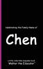 Celebrating the Family Name of Chen