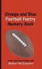 Orange and Blue Football Poetry Memory Book