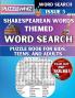 Shakespearean Words - Themed Word Search - Fun & Educational Puzzles for Kids Teens and Adults (Large Print Edition)