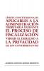 L��MITES CONSTITUCIONALES APLICABLES A LA ADMINISTRACI��N TRIBUTARIA DURANTE EL PROCESO DE FISCALIZACI��N VERSUS EL DERECHO A LA PRIVACIDAD DE LOS CONTRIBUYENTES