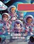 Astronaut Cat Coloring Book