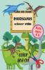 Dinosaurs Scissor Skills : Color And Cut Activity Book For Kids Ages 4-8
