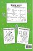Mazes For Kids Ages 4-8 : Amazing Space Maze Activity Book | Age 4-6 | Many Rockets Astronauts | Workbook For Games Puzzles And Problem-Solving|