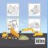 Construction Vehicles Dot To Dot Book For Kids : Dot-To-Dot And Coloring Book For Kids/ Diggers Excavators Dumpers Forklifts Cranes And Trucks