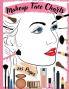 Makeup Face Charts : Blank Makeup Face Chart Worksheets For Makeup Lovers From Beginner To Pro To Organize And Plan Their Designs. Faces With Open And Closed Eyes. Gift Idea Pro And Amateur Make...