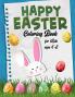 Happy Easter Coloring Book for Kids Ages 4-8 : Amazing Funny & Cute Large Print Holiday Colouring Patterns with Big Easy & Simple Drawings for Kids and Toddlers