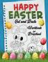 Happy Easter Cut and Paste Workbook for Preschool : Amazing Coloring and Cutting Kids Activity Book Easter Basket Stuffer