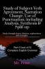 Study of Subject-Verb Agreement Narration Change Use of Punctuation; including Analysis Synthesis &amp; Split-up: Study through charts division explanations and examples
