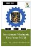 Instrument Mechanic First Year MCQ : Objective Question Answers
