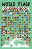 Word Flags Coloring Book : Discover all Geography Country flags on the map for Kids and Adults