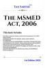 The Micro Small and Medium Enterprises Development Act 2006 | 1st Edition 2022