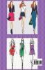 Fashion Sketch Book : 100 female figure model  template pages