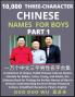 Learn Mandarin Chinese with Three-Character Chinese Names for Boys (Part 1)