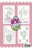 Easter Coloring Book for Kids Ages 4-8 : 45 Cute and Easy to Color Pages for Children