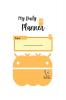 My Daily Planner: Orange Robot Undated Daily School Planner for Children- 122 Pages - Large (8.5&quot; x 11&quot;)