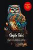 Simple Tales - Owl colouring book for all ages - 50 unique designs