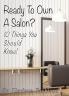 Ready to Own a Salon?