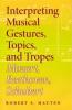 Interpreting Musical Gestures Topics and Tropes