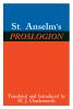 St. Anselm's Proslogion