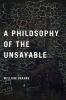 Philosophy of the Unsayable