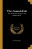 Ueber Horazische Lyrik