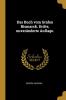 Buch vom Grafen Bismarck. Dritte unveränderte Auflage.