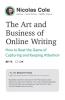 The Art & Business of Online Writing