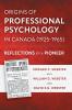 Origins of Professional Psychology in Canada (1925-1965)