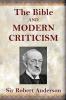 Bible and Modern Criticism
