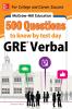 McGraw-Hill Education 500 GRE Verbal Questions to Know by Test Day