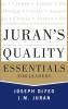 Juran's Quality Essentials
