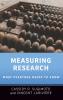 MEASURING RESEARCH WENK C