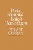 Poetic Form and British Romanticism