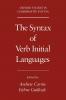 The Syntax of Verb Initial Languages
