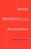 Sense Reference and Philosophy