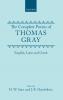 COMP POEMS THOM GRAY