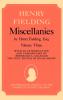 Henry Fielding Miscellanies Volume 3