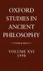Oxford Studies in Ancient Philosophy