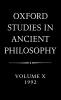 Oxford Studies in Ancient Philosophy