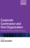 Corporate Governanace and Firm Organization