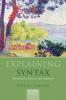 Explaining Syntax