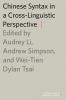 Chinese Syntax in a Cross-Linguistic Perspective