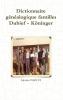 Dictionnaire généalogique familles Dubief - Köninger