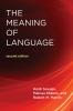 Meaning of Language Second Edition