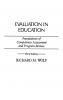Evaluation in Education