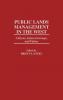 Public Lands Management in the West